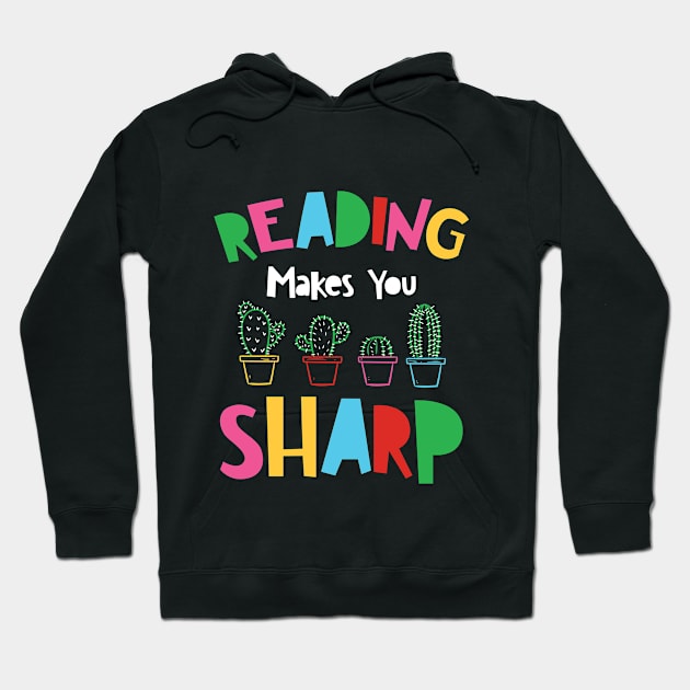 Reading Makes You Sharp Hoodie by maxdax